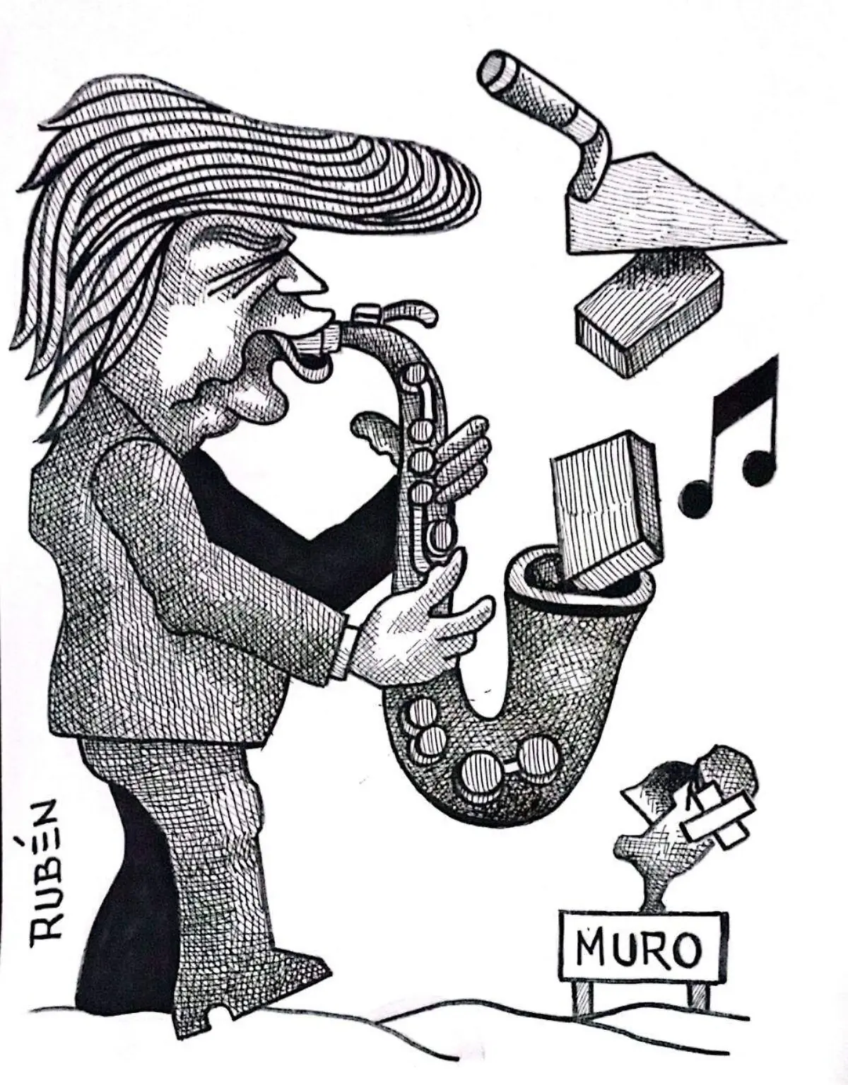 cartón RUBEN '' PEREN ESE RUIDO''